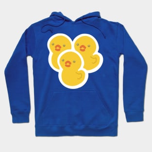 Duckie the cute rubber duck and friends. Hoodie